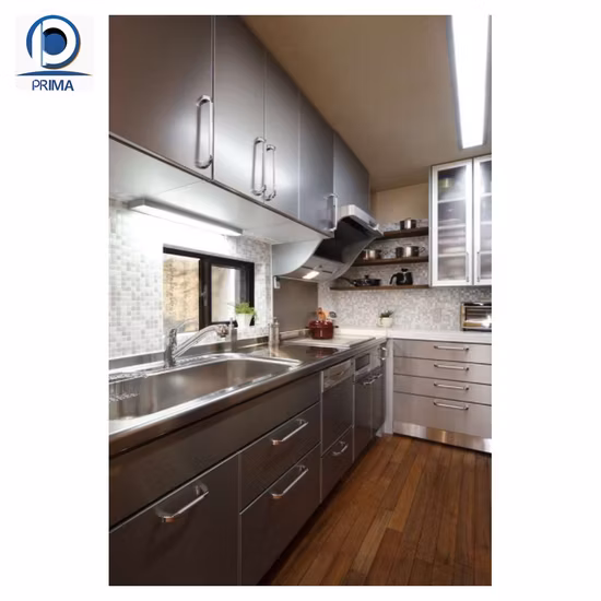 Prima armário de cozinha em aço inoxidável, móveis para sala de estar, armário de cozinha, sala de estar, banheiro